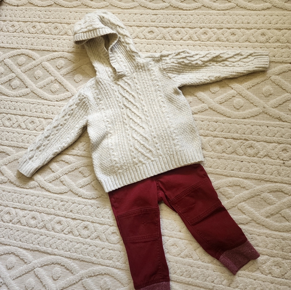2T Cozy Cable Knit Hoodie